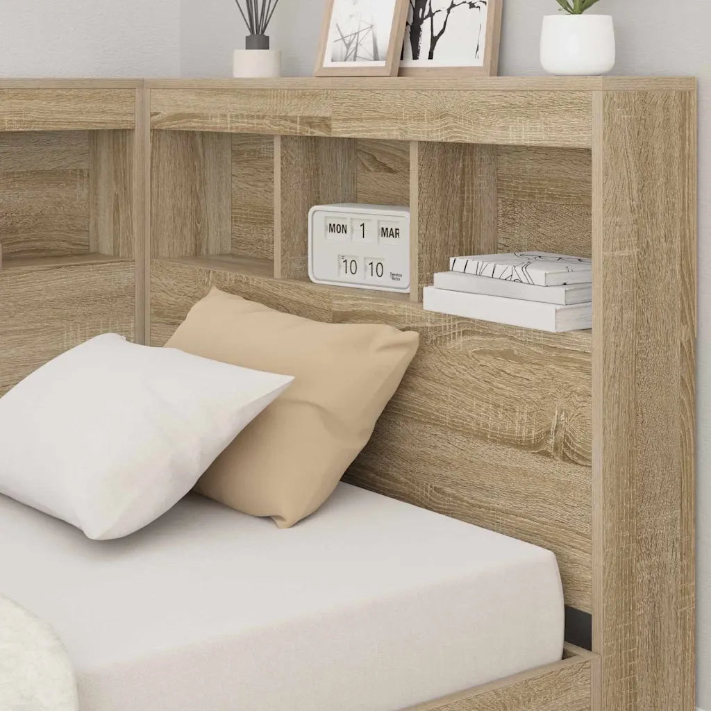 Letto Libreria Rovere Sonoma 75 x 190 cm Legno multistrato 3335755