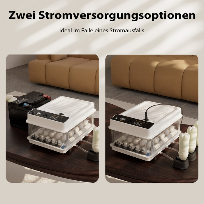 Fudajo Incubatrice di superficie completamente automatica 24 uova Covatrice polli, anatre, pulcini