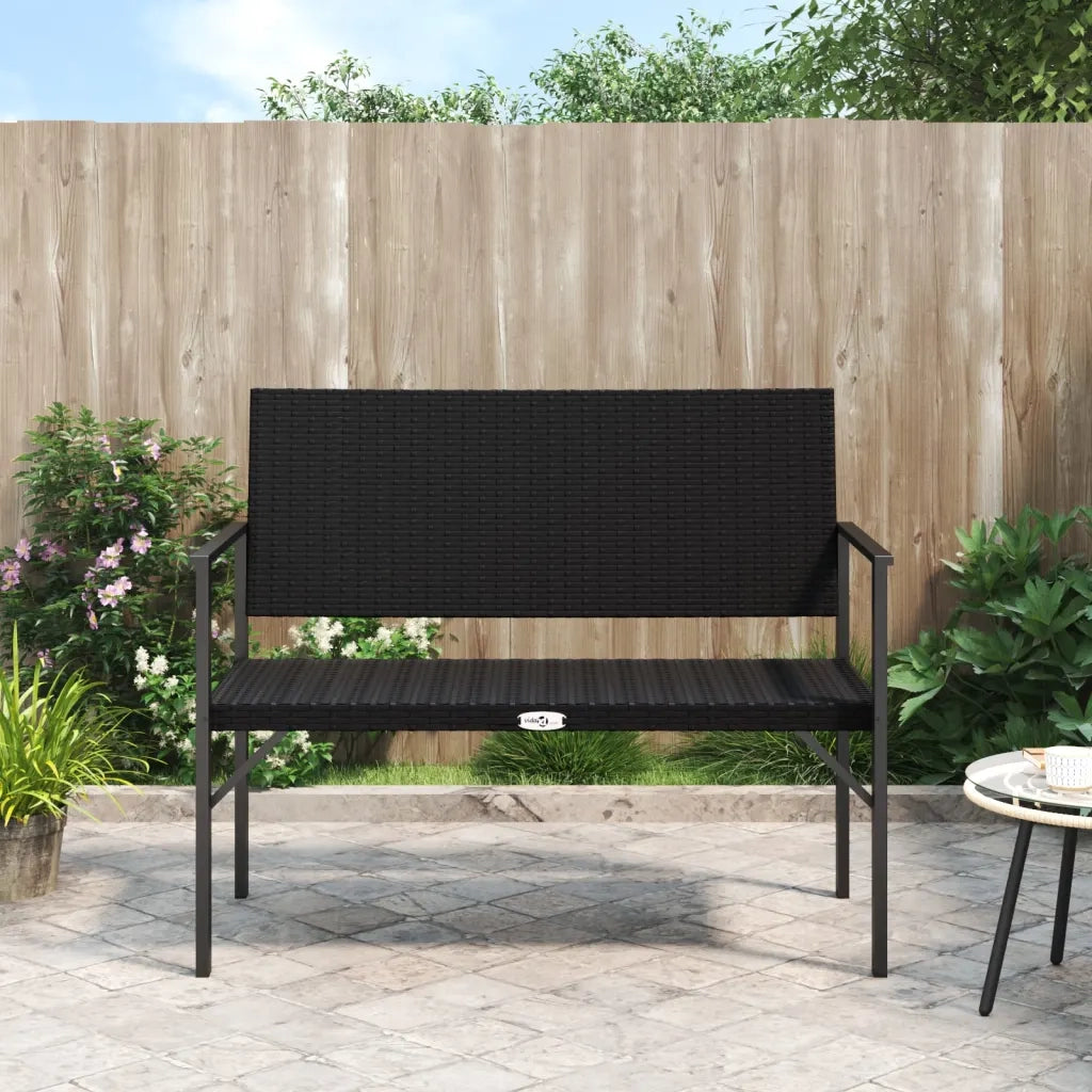 Panca da Giardino a 2 Posti in Polyrattan Nerocod mxl 81932