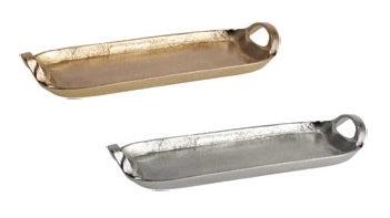 1 Pezzo Vassoio da Cucina in Metallo Rettangolare 41 x 15 x 5 cm 2 Colori