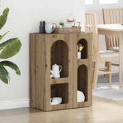 Credenza-Buffet-Armadio da cucina Rovere artigianale 59 x 35 x 80.5 cm Legno multistrato