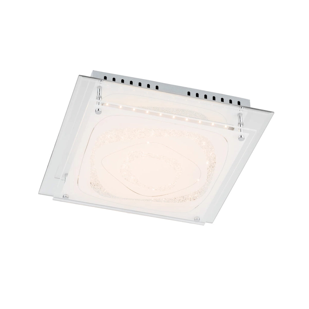 Plafoniera LED Italux Verso quadrata bianca 34cm 17W