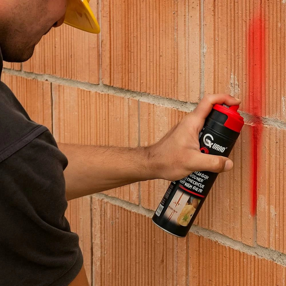 Vmd 64 vernice tracciante rossa spray per metalli e superfici industriali