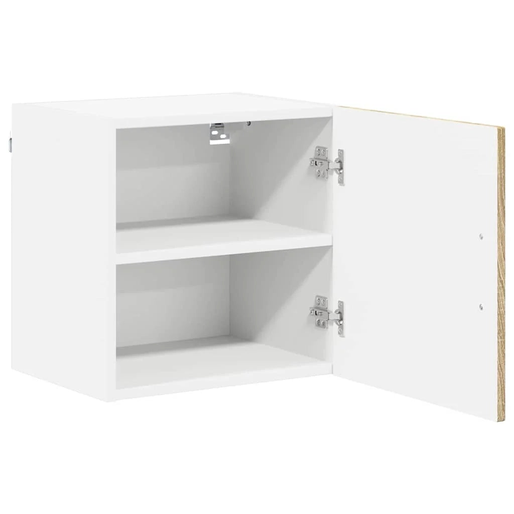 Set di 2 moderni pensili a muro 40 x 31 x 40 cm realizzati in legno composito di rovere Sonoma 02_0053908