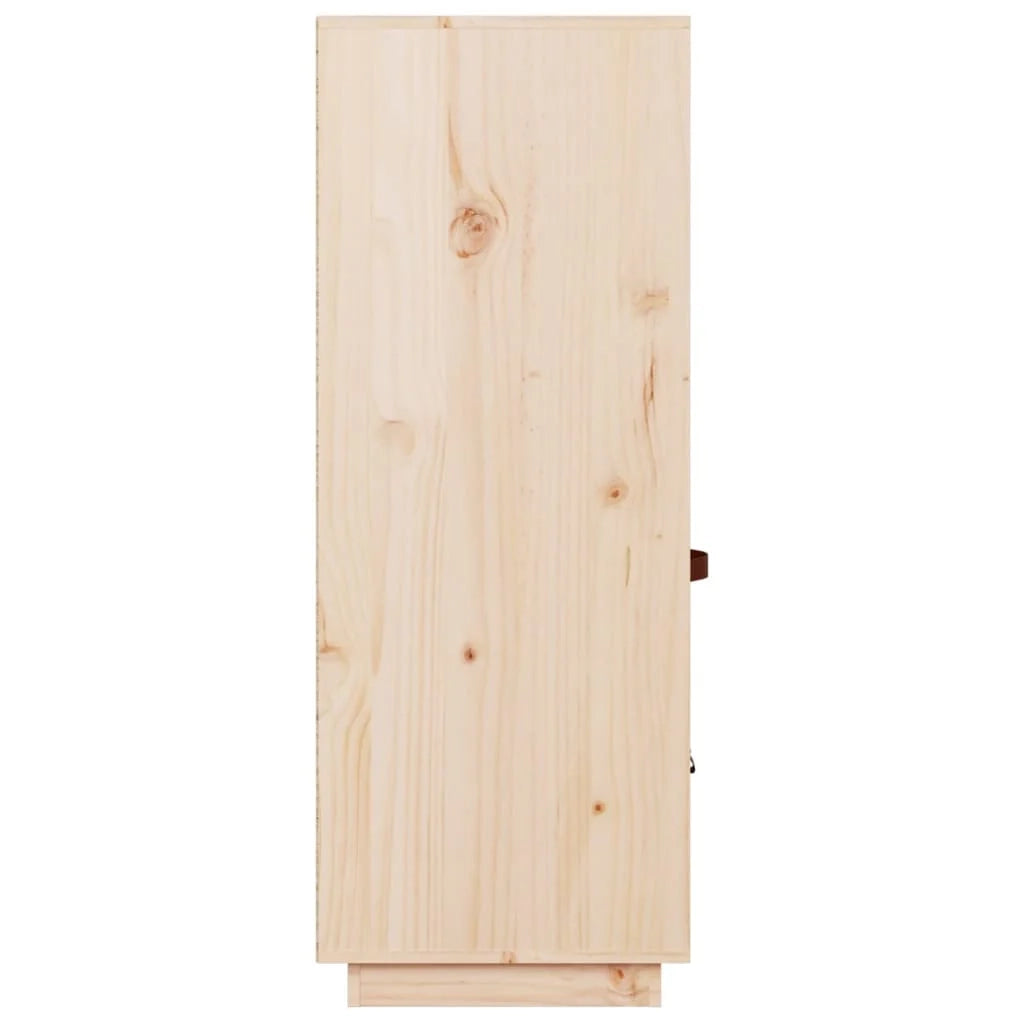 Buffet credenza cassettiera armadio mobile contenitore organizer cucina soggiorno salotto alto 67 x 40 x 108,5 cm legno di pino massiccio marrone 02_0032194