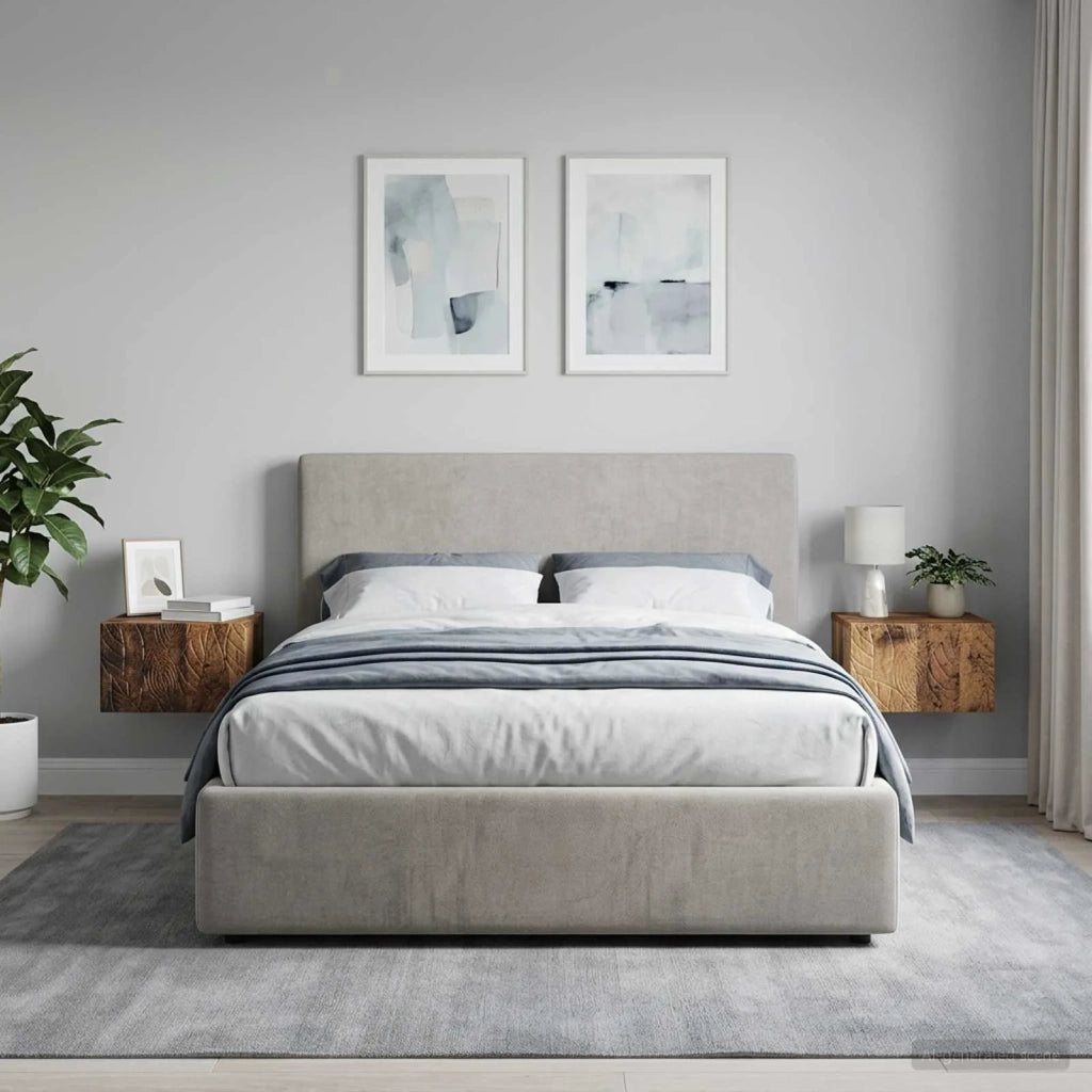 Mobiletto da notte a muro 2 pcs Legno antico 49 x 34,5 x 20 cm 898802
