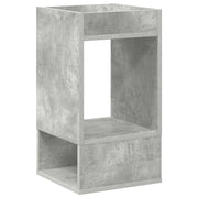 Tavolino | Tavolo laterale Grigio cemento 30 x 30 x 56 cm Legno multistrato