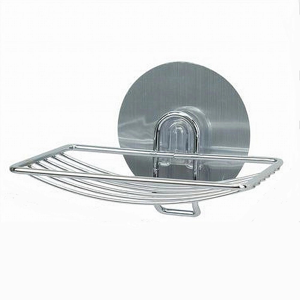 Trade Shop - Porta Sapone Saponetta Montaggio A Parete Con Biadesivo Accessorio Bagno 79838 -