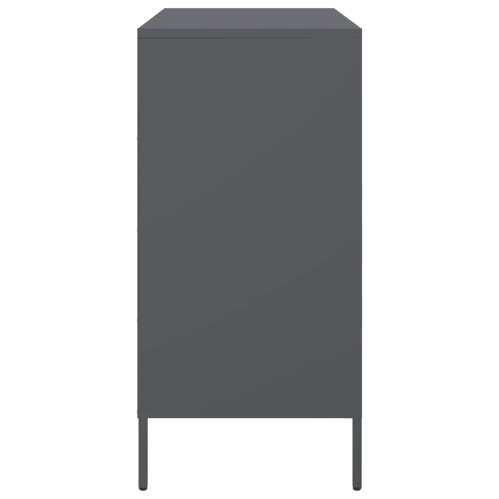 Credenza-Buffet-Armadio da cucina Antracite 68x39x79 cm in Acciaio