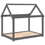Divano letto per cani comodo 111 x 80 x 100 cm in legno massello di pino grigio 02_0042656