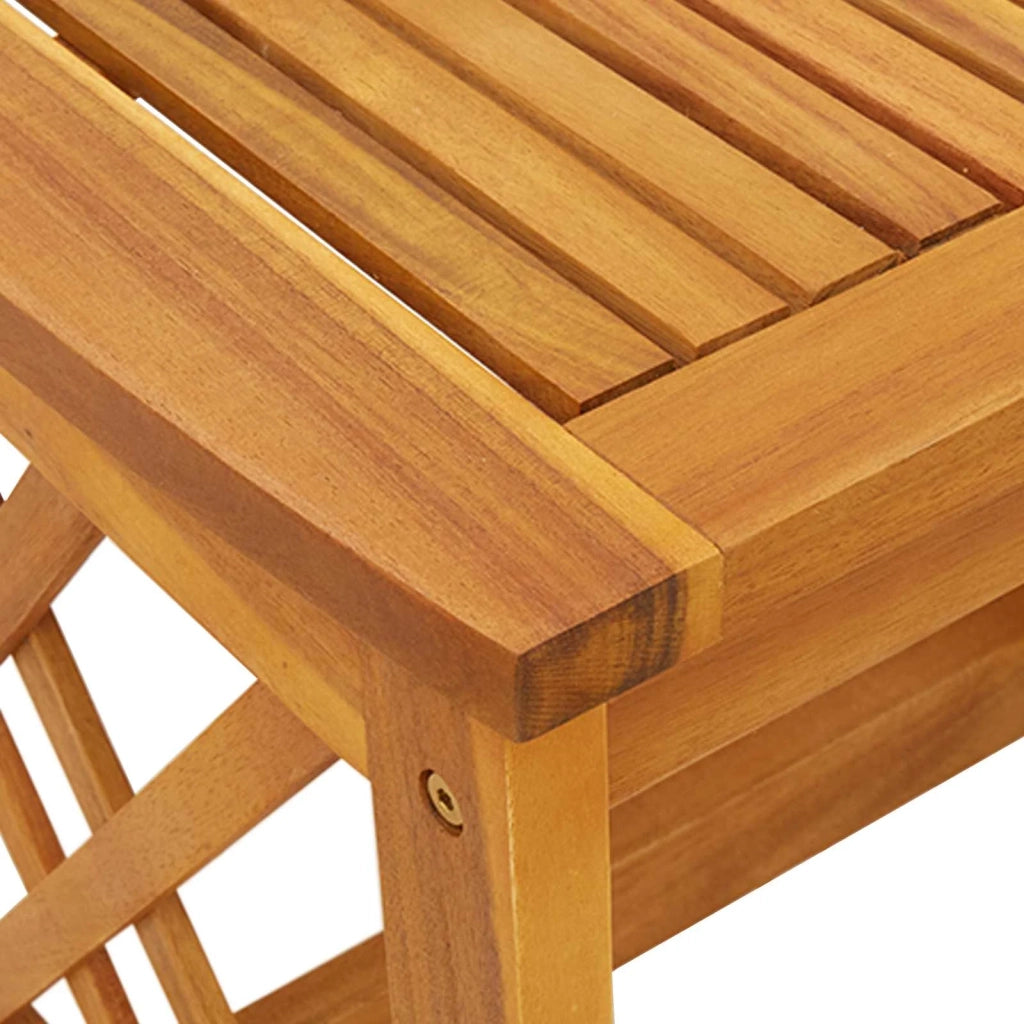 Tavolo laterale Marrone Legno massello di acacia 4106452