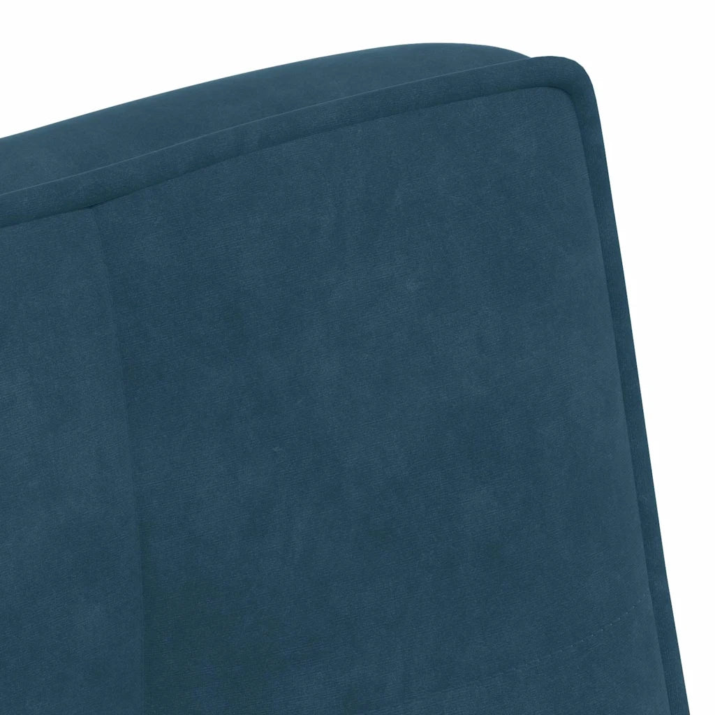 vidaXL Panca Blu 110x74x84 cm in Velluto