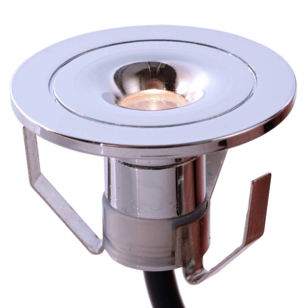SET 6 Pcs punto luce LED cielo stellato bagno doccia centro benessere alimentatore incluso COLORE SILVER CROMATO