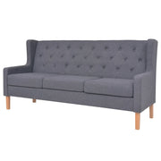 Set Divani 3 pz in Tessuto Grigio 274935