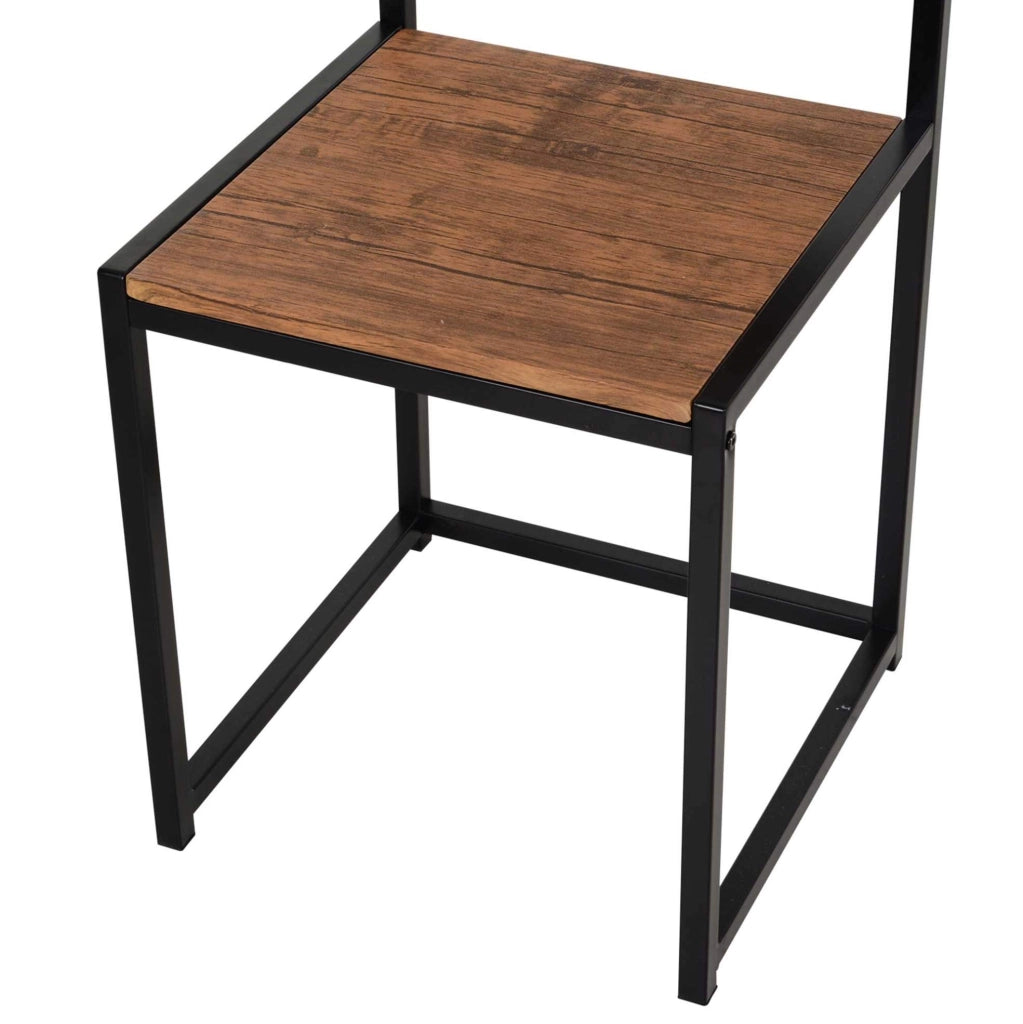 Set da pranzo con tavolo e 2 sedie 90x47x76 cm; compatto; MDF; naturale