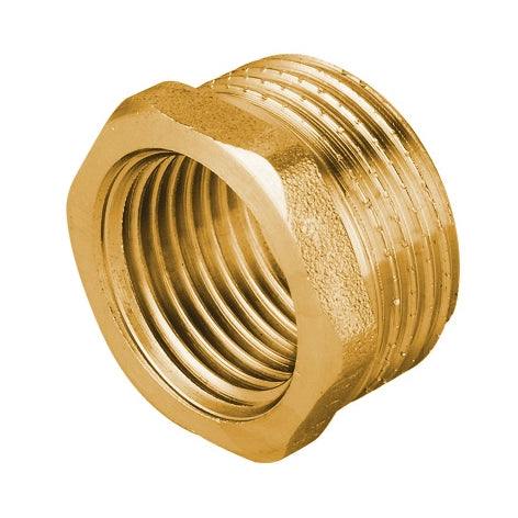 RIDUZIONE MF IN OTTONE GIALLO PESANTE IBP- 2 x 11/4- IBP- pezzi 1