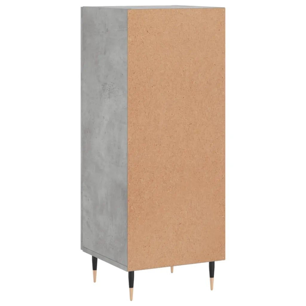 Credenza | Madia | Buffet da pranzo | Armadio da pranzo Grigio Cemento 34,5x34x90 cm in Legno Multistrato