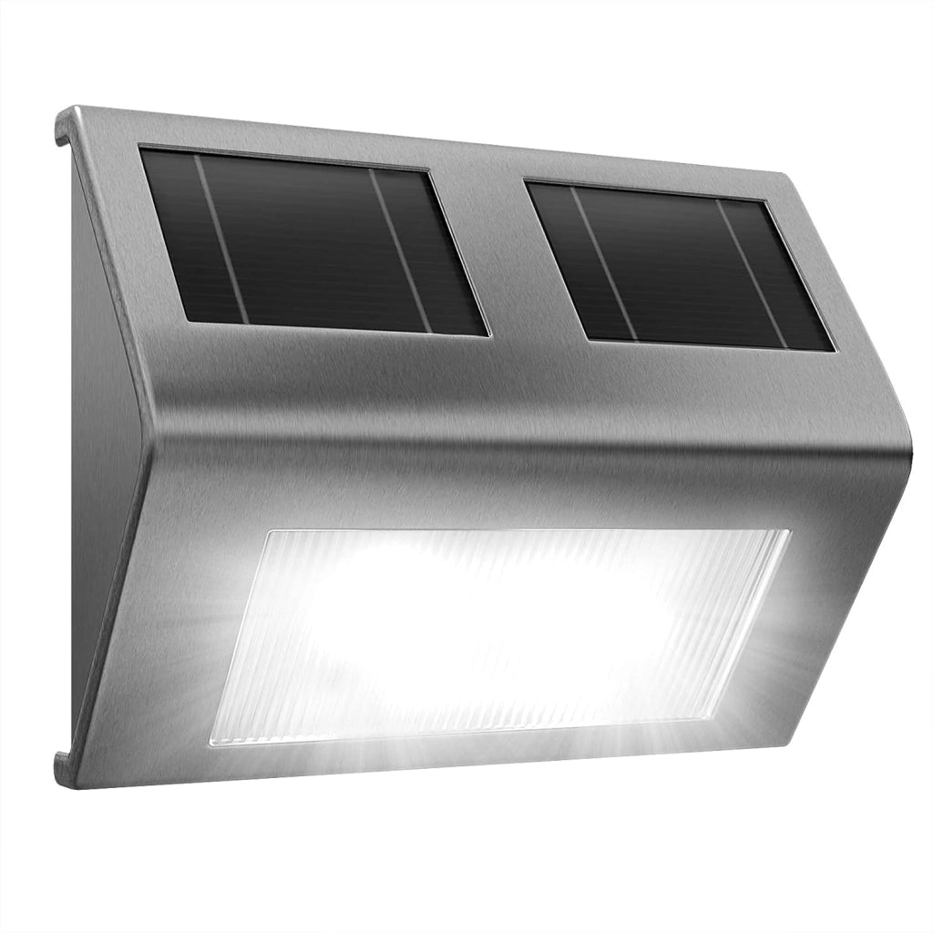 Lampada da Parete a LED a Energia Solare con Sensore Crepuscolare da Giardino Impermeabile Esterno Vialetto