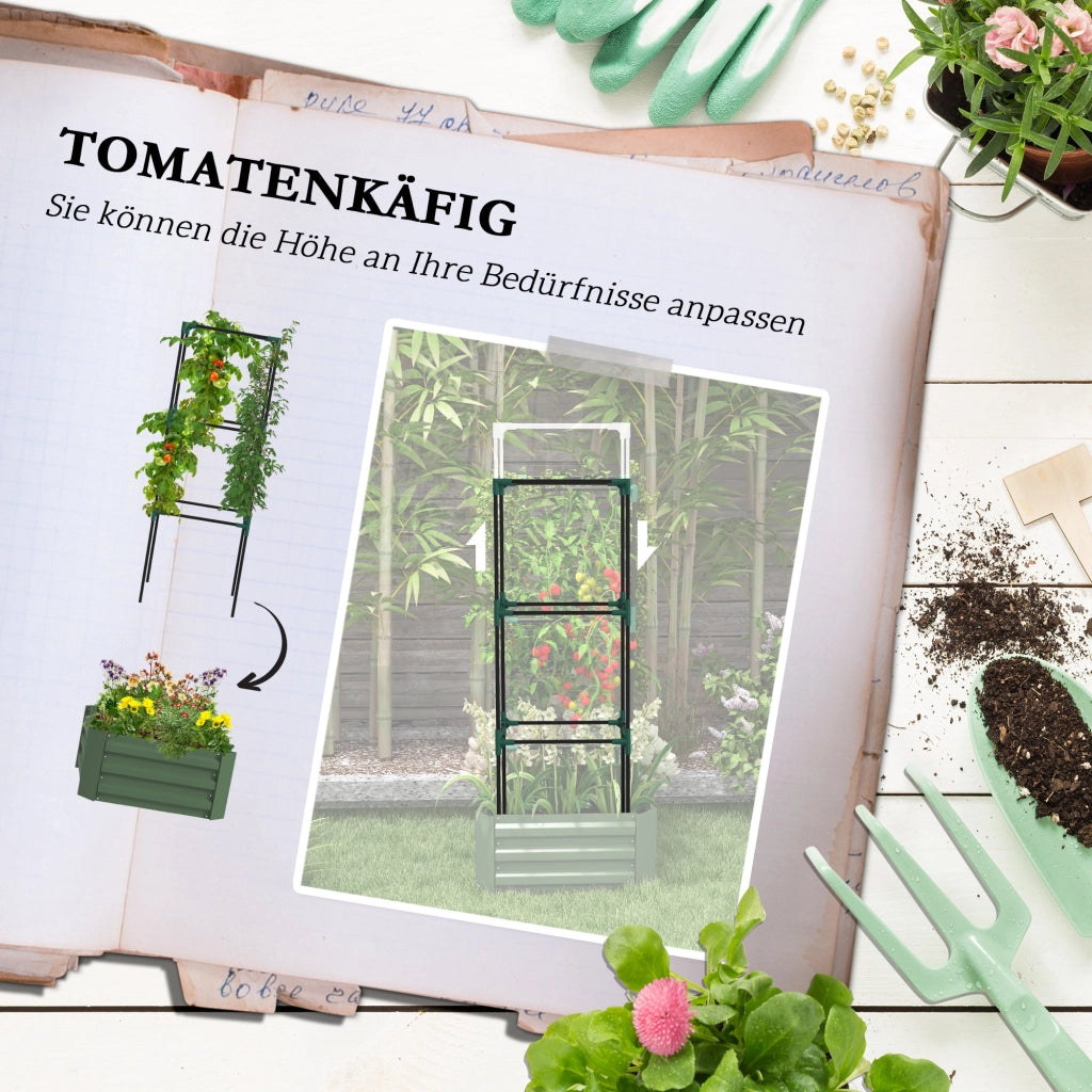 Letto da Giardino con Reticolo ¨C Zephmum ¨C Verde 61x61x140