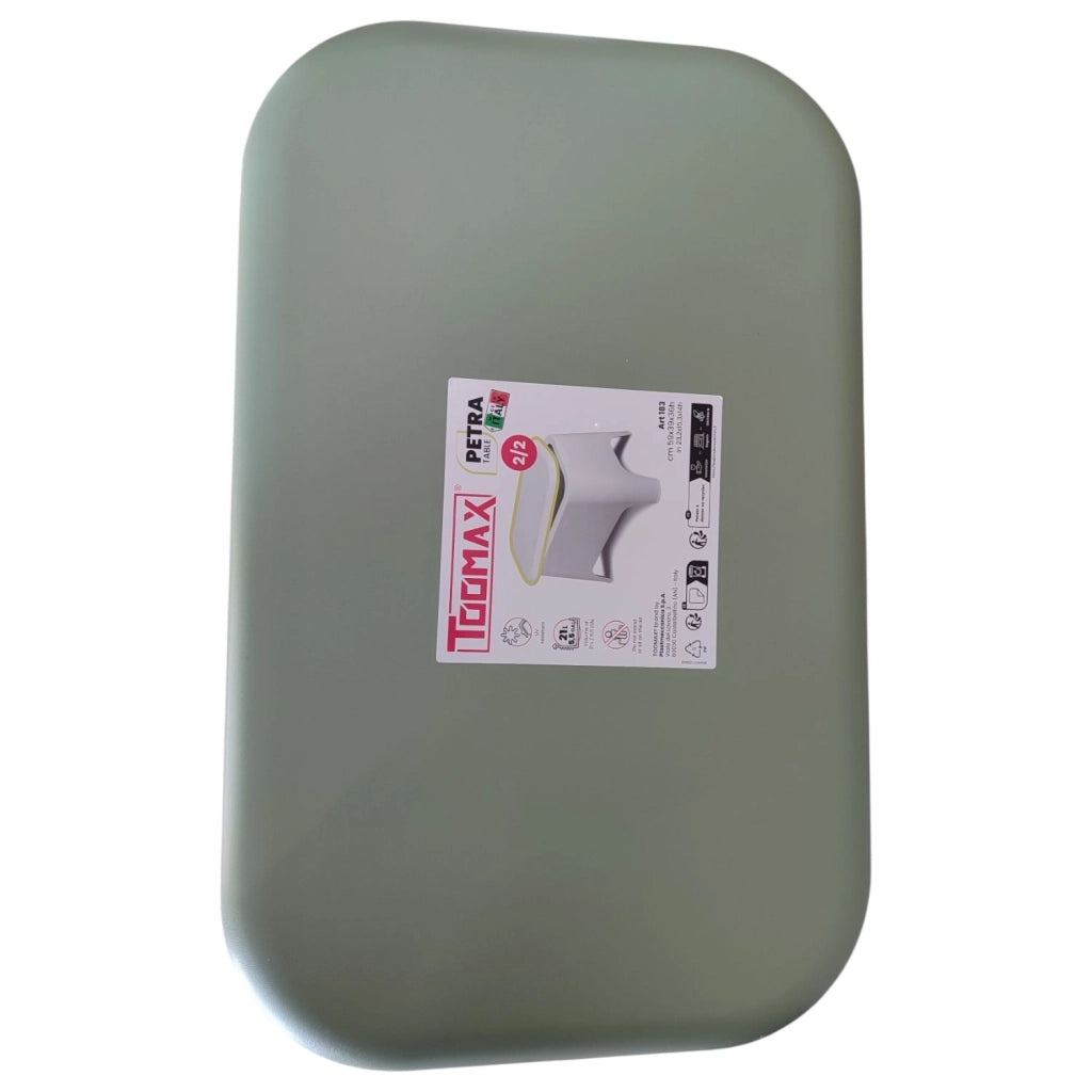 TAVOLINO CONTENITORE IN PLASTICA PETRA VERDE