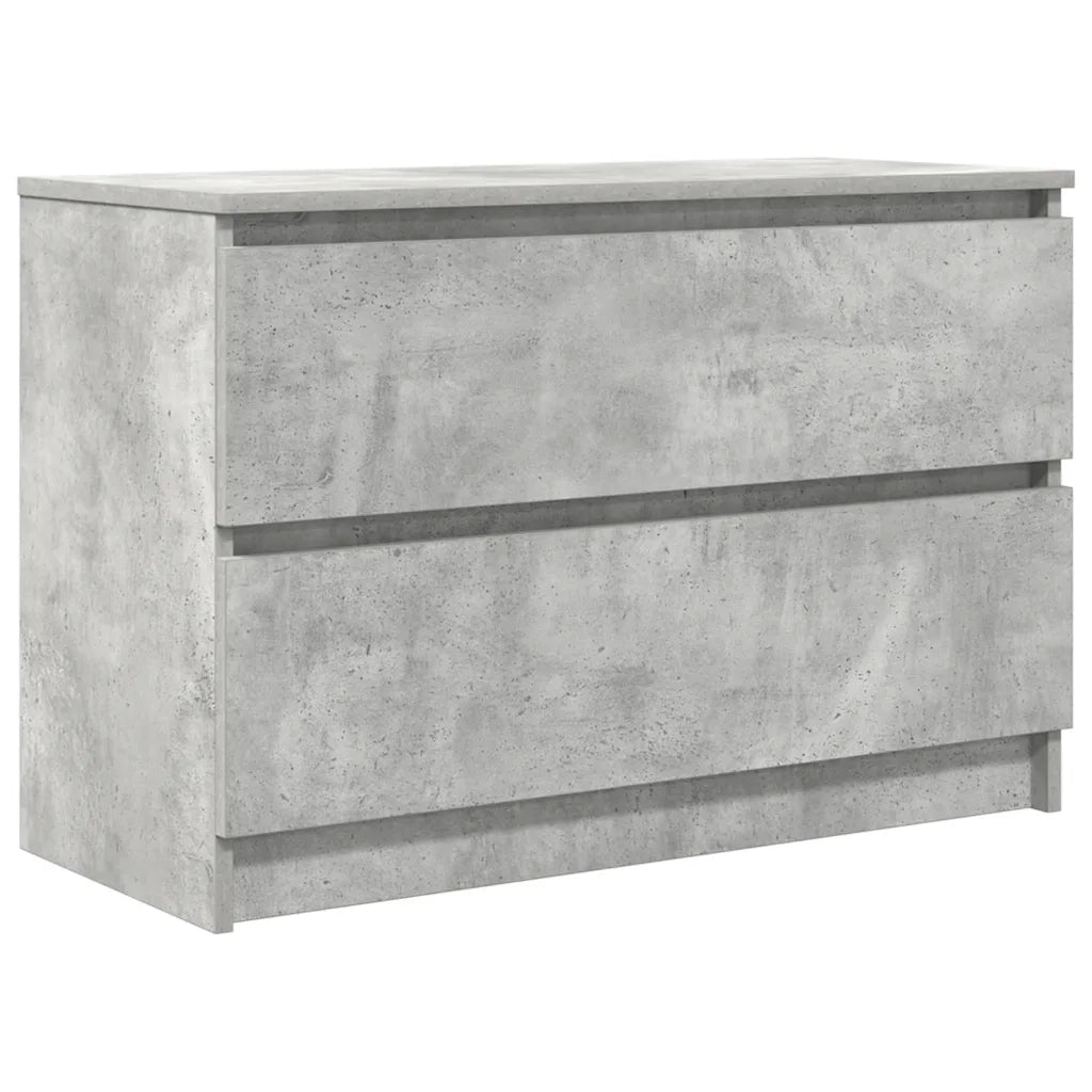 Mobile Porta TV Grigio Cemento 80x35x54 cm in Legno Multistrato