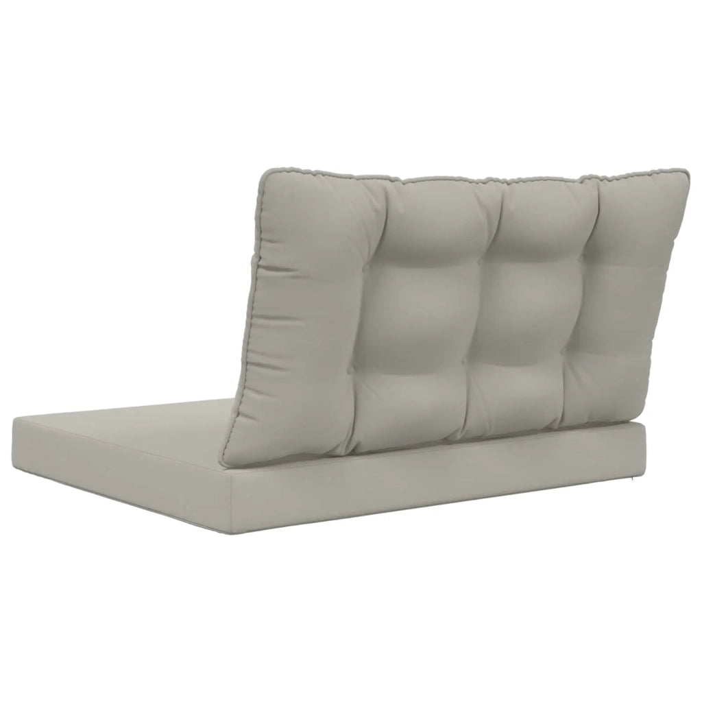 Cuscino per divano da esterno 2 pcs Grigio Poliestere