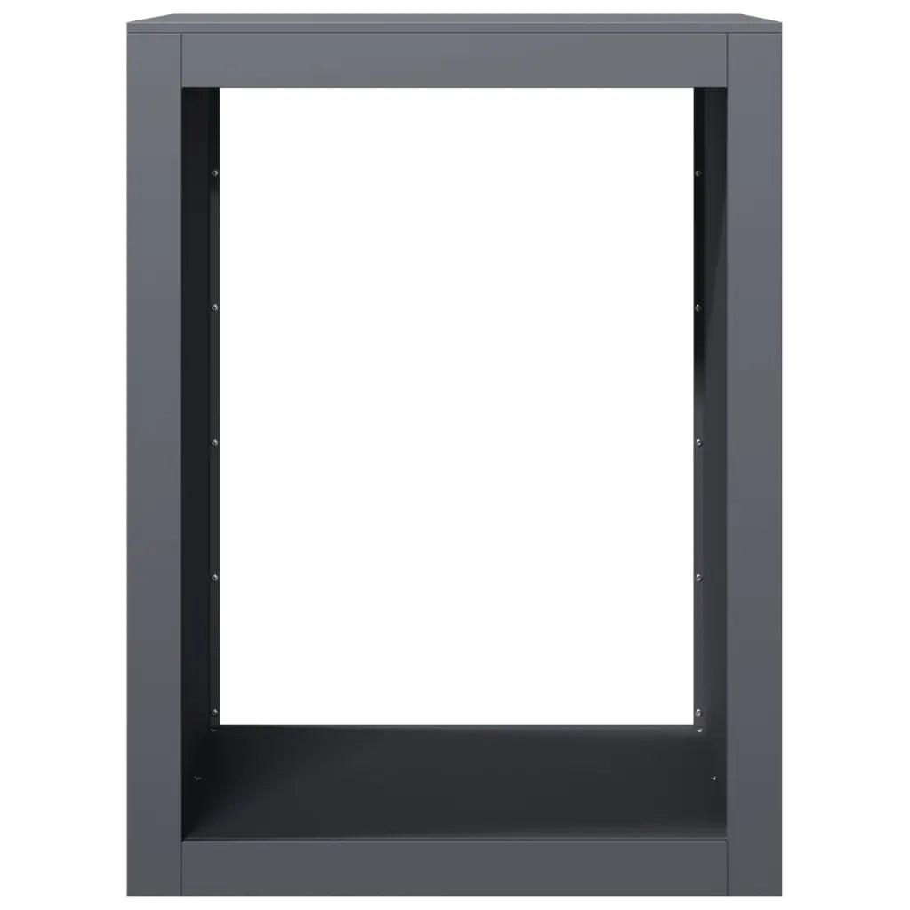 Rastrelliera per Legna da Ardere Antracite 60x40x80 cm Acciaio 850998