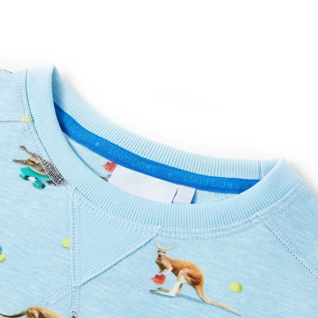 Felpa da Bambino Azzurro MÃ©lange 140