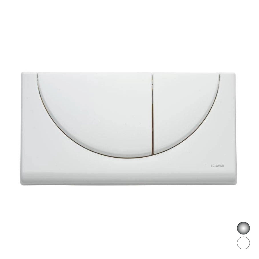 PLACCA 2 TASTI VIVA DUO- Cromo- FLUID- pezzi 1