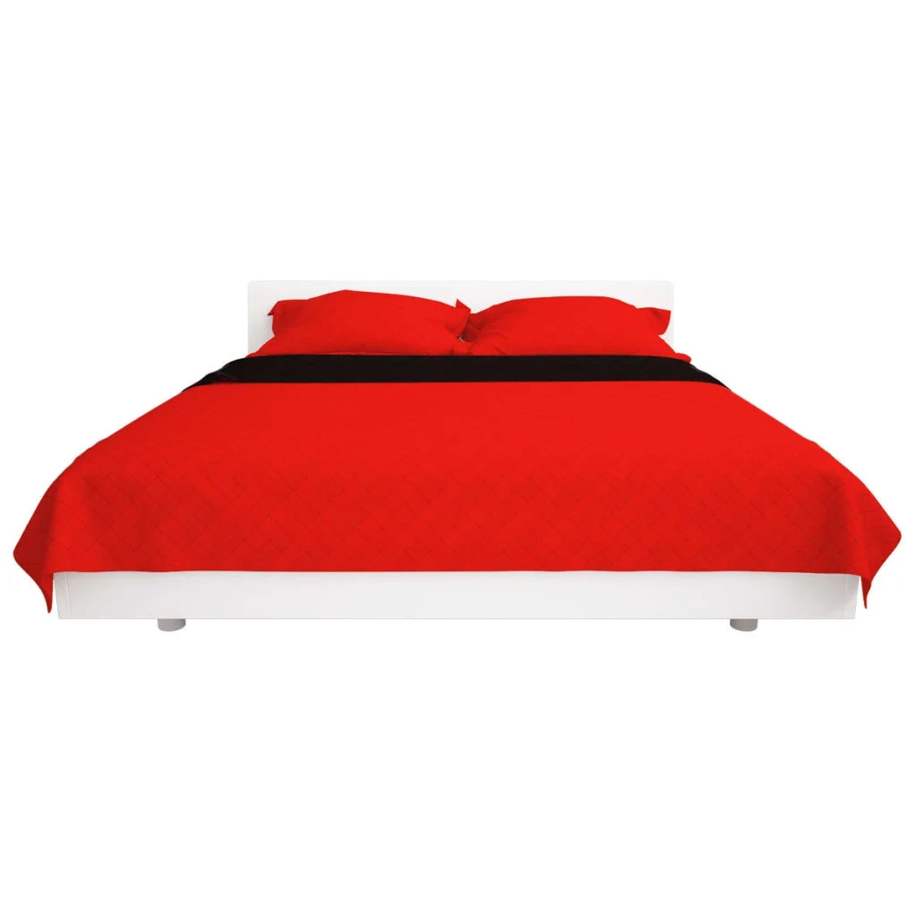 Copriletto Double-Face Trapuntato Nero e Bianco 220x240 cm CFW2799297
