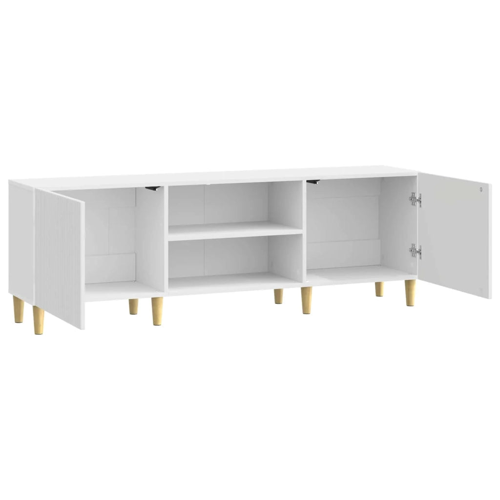 Mobile TV Bianco Lucido 150 x 31 x 50 cm Legno ingegnerizzato