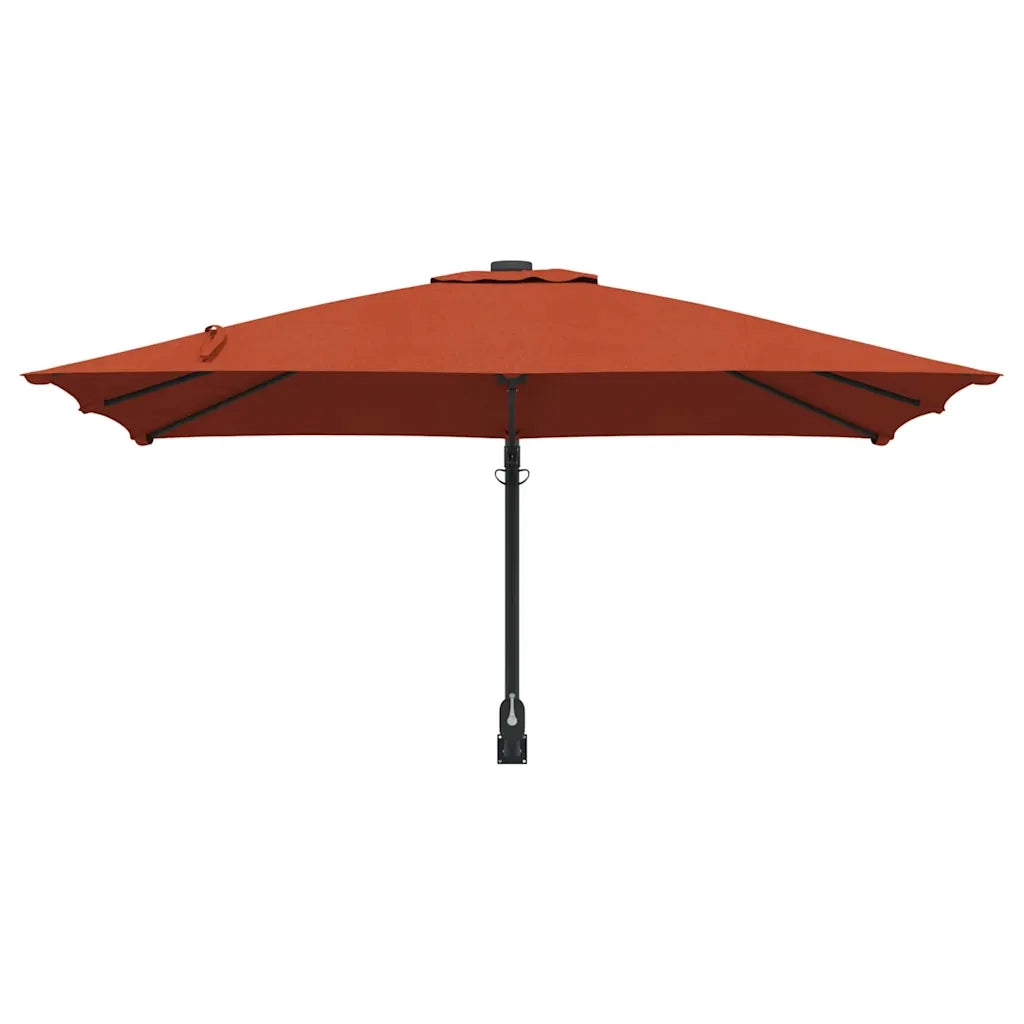Ombrello da giardino-Ombrellone da spiaggia Terracotta 248,5 x 247,5 x 160 cm 975982