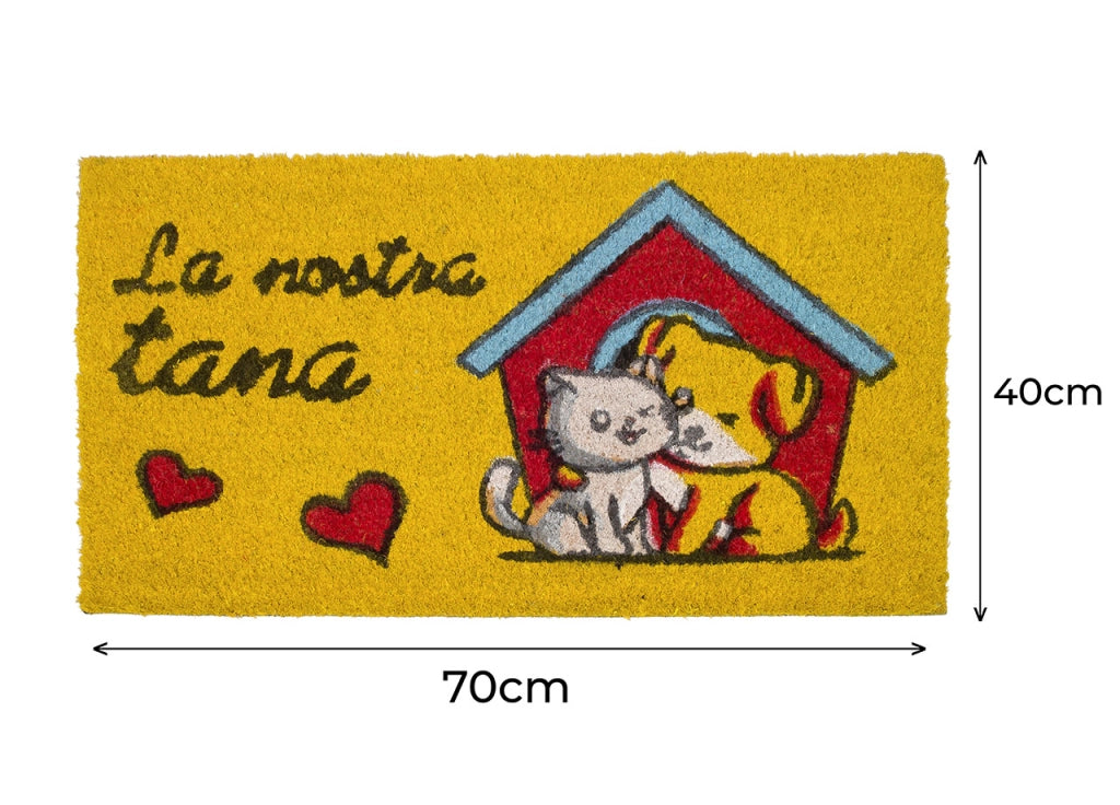 Zerbino Entrata Ingresso Casa Esterno Antiscivolo In Cocco Funny Tana