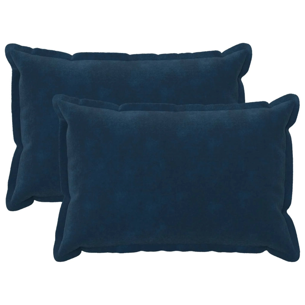 Cuscino con cuscino HOUTEN 2 pz Blu Fleece in microfibra 935564