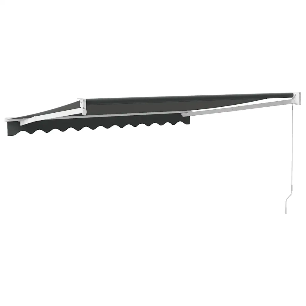 Tenda da Sole Retrattile Antracite 3,5x2,5m Tessuto e Alluminio 3154437