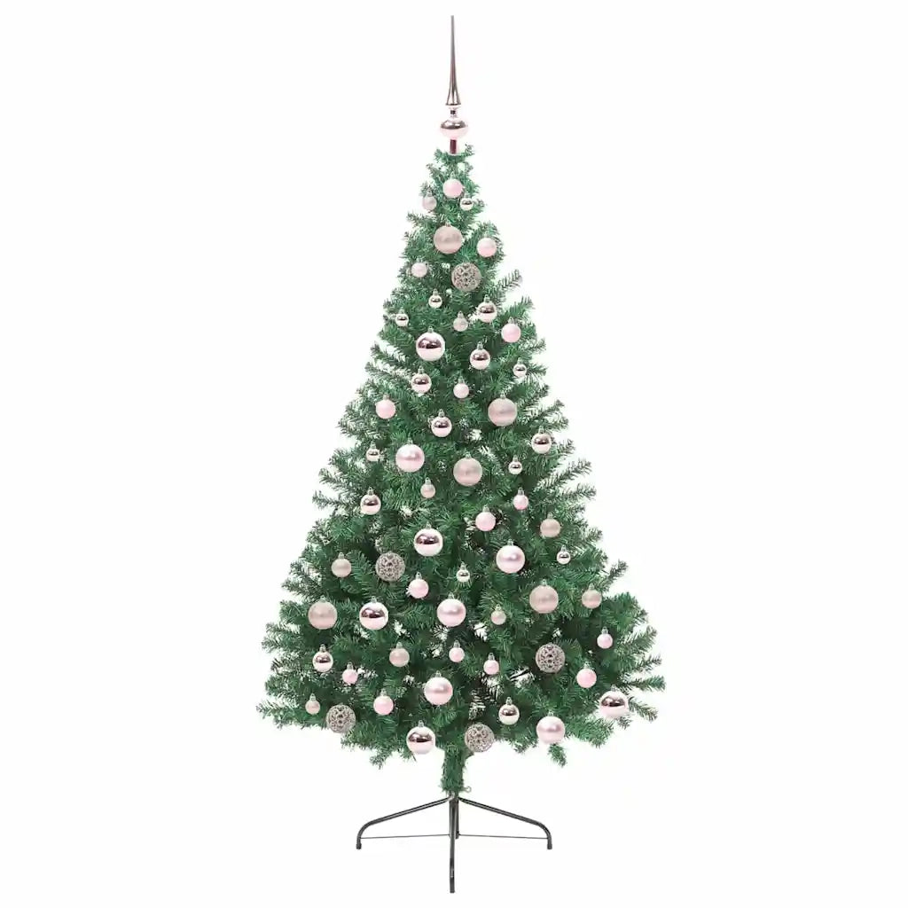 Albero di Natale | Decorazioni natalizie artificiale con luci integrate Verde 180 cm