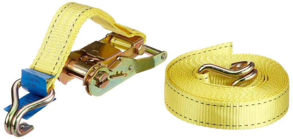 Master Lock 3211EURDAT Cinghia di Fissaggio con Ganci J 4.5 m x 35 mm Capacita' 600 Kg colore Arancio