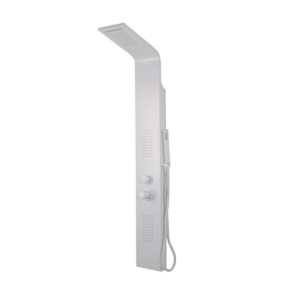 Colonna doccia pannello idromassaggio effetto cascata YH8125 RIO - Bianco