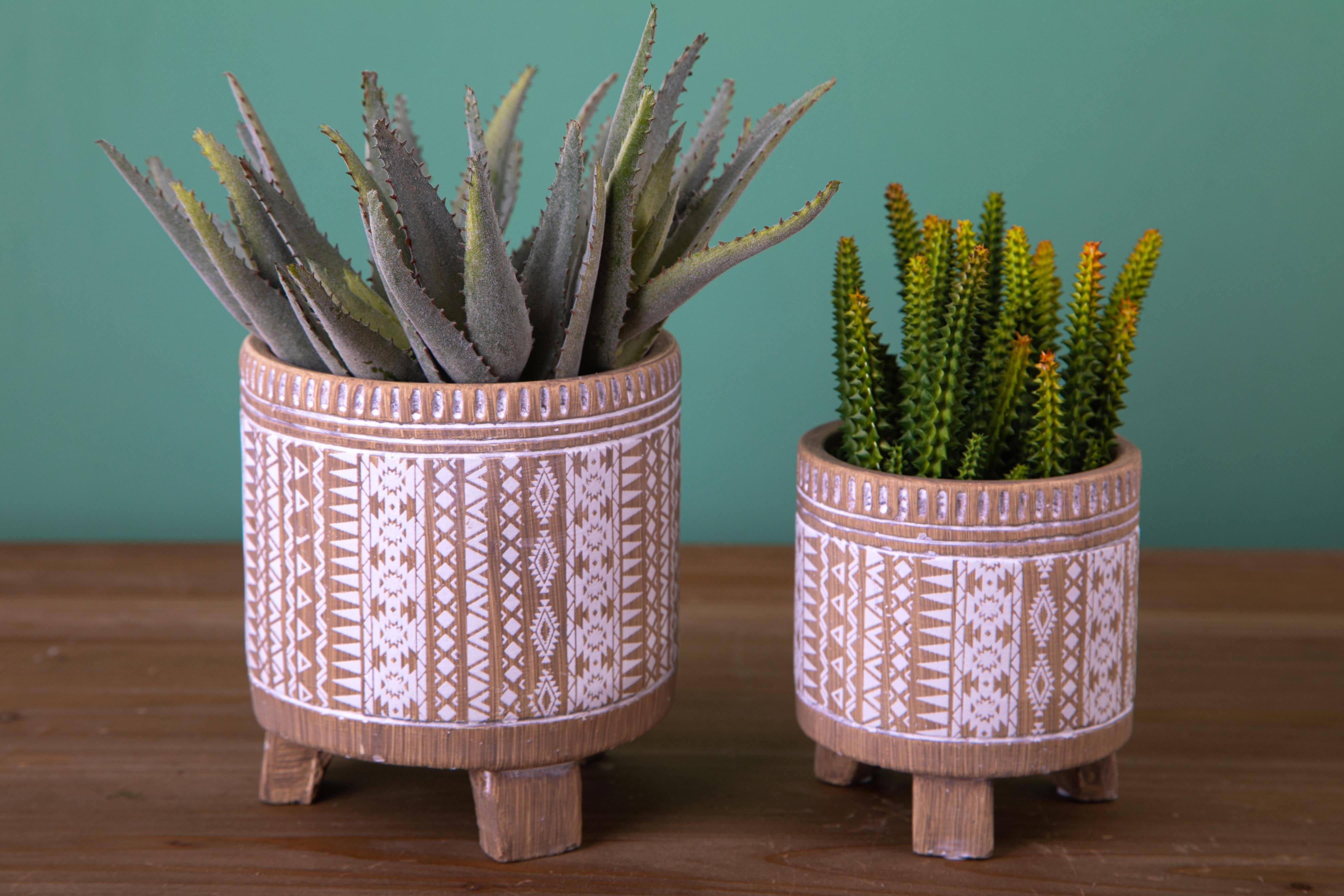 Set 3 Contenitori Decorativo Alzate con Alzate H 165 cm