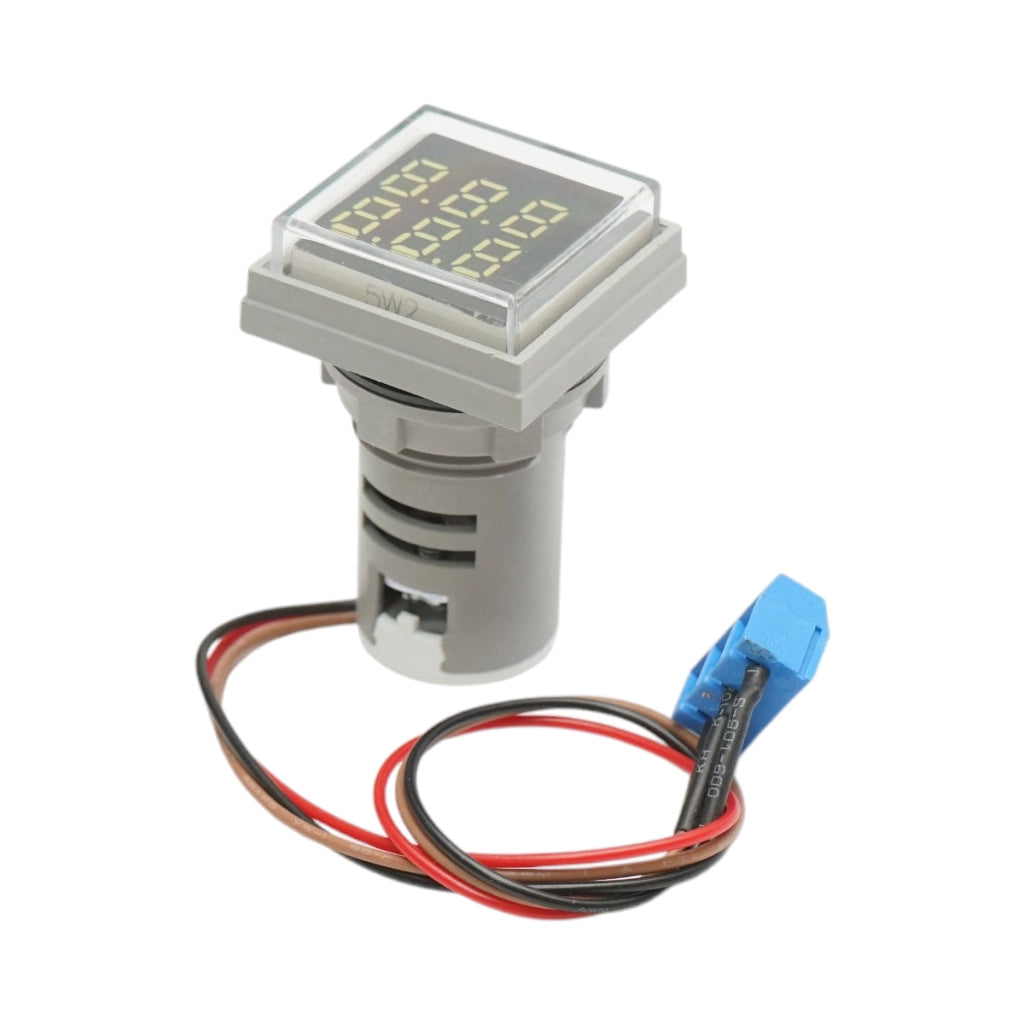 Contatore digitale a LED bianco 0-999999, 220V/380V AC Ø 22mm Breckner Germany