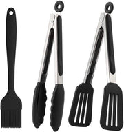 Set di Griglia in Acciaio Inossidabile con Manico di Silicone - Griglia per Frittate e Insalate - Set da 2