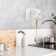 Ganci per Utensili da Cucina | Ganci per Utensili da Appendere sotto il Mobile | Ganci per Utensili in Acciaio Inossidabile, 14x5x13cm Ganci per Utensili Spaziali per Cucina e Mobili