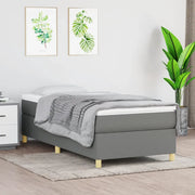 Struttura Letto a Rete a Molle Grigio Scuro 80x200 cm Tessuto 3120914