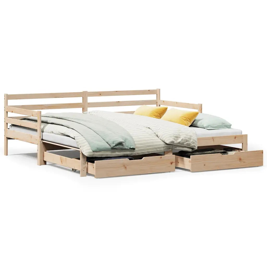 Divano Letto Estraibile con Cassetti senza Materasso 80x200 cm 3302173