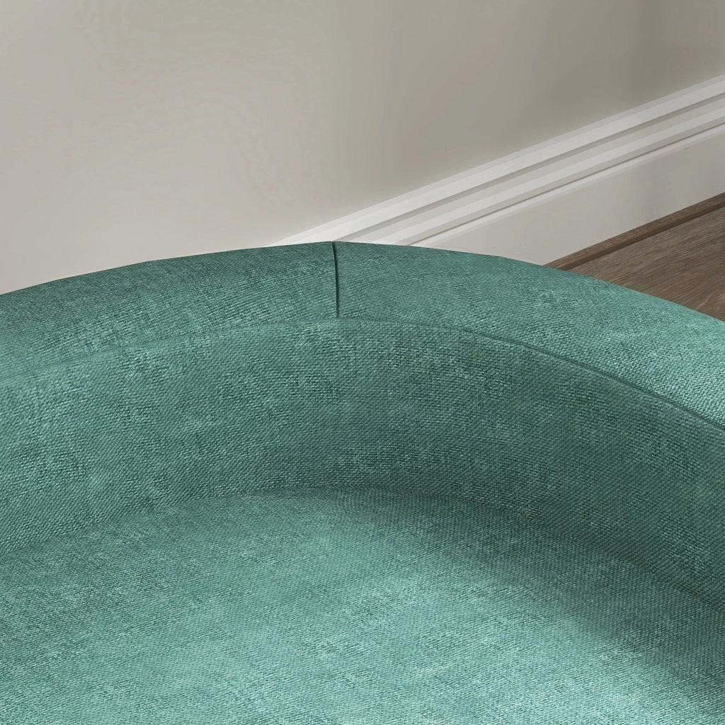 Divano per cani con cuscino sfoderabile e gambe in legno di pino, rialzato, verde, 98 × 67 × 25 cm