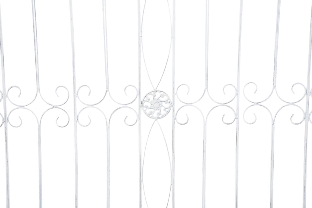 Set di 4 recinzioni da giardino Mangold bianco antico