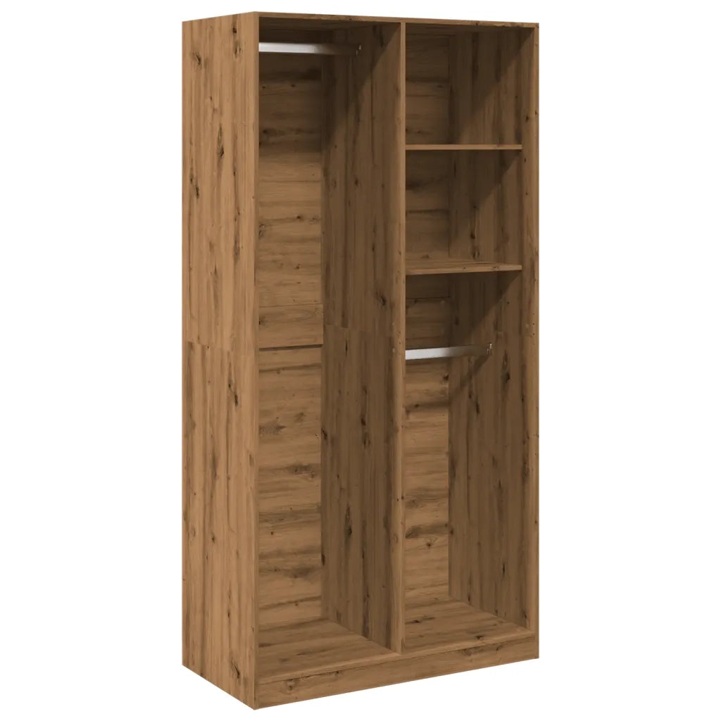 vidaXL Armadio Rovere Artigianale 100x50x200 cm in Legno Multistrato