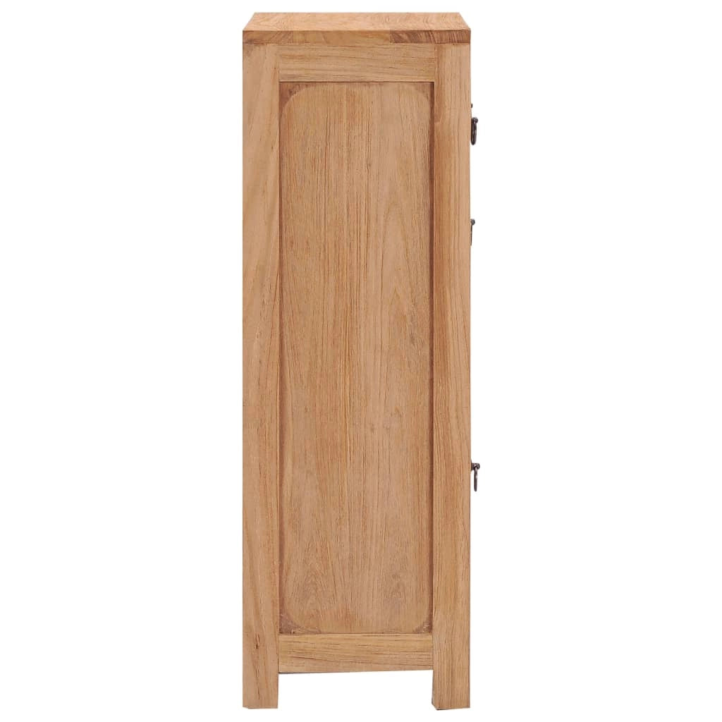 Credenza cassettiera cassettiera mobile contenitore organizer cucina soggiorno soggiorno 50 x 30 x 90 cm legno massello di teak marrone 02_0029584