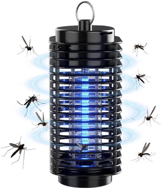 Verdelgatore elettrico per insetti per interni – Potente e efficace 3W UV-verdelgatore con contenitore di raccolta – Sostenibile, veloce e efficace, protegge 40 m² contro insetti volanti, pungenti e stecchianti