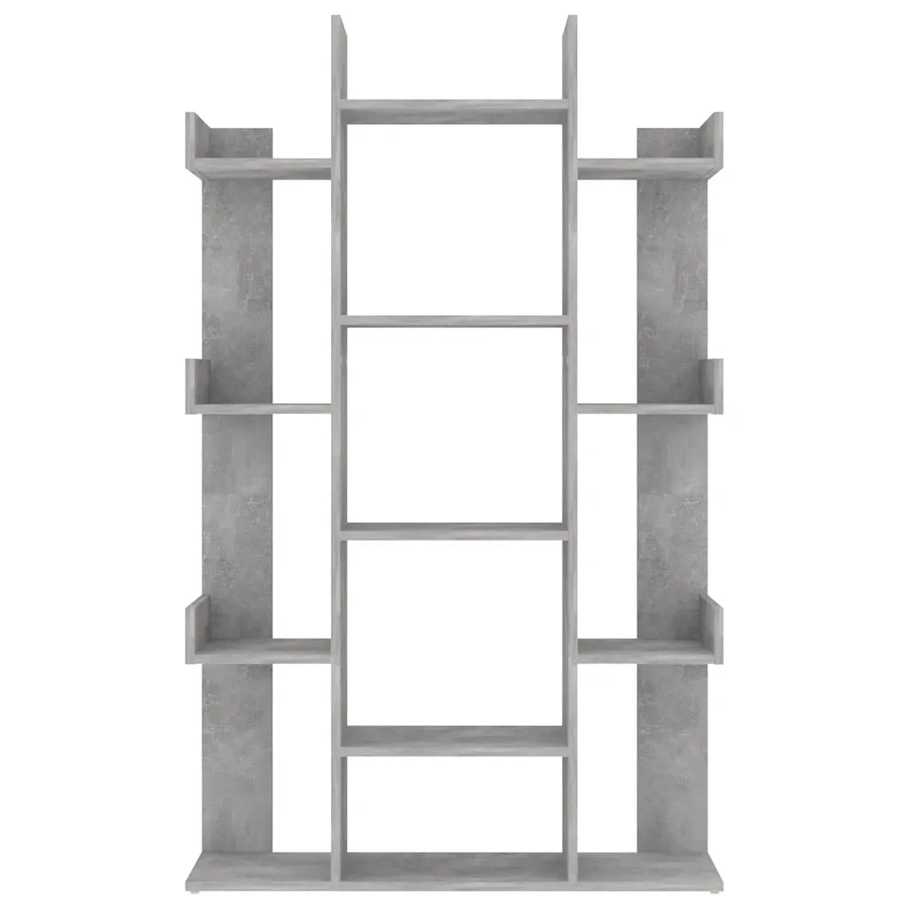 Libreria-Scaffale per Libri-Mobile di Stoccaggio Grigio Cemento 86x25,5x140 cm in Truciolato